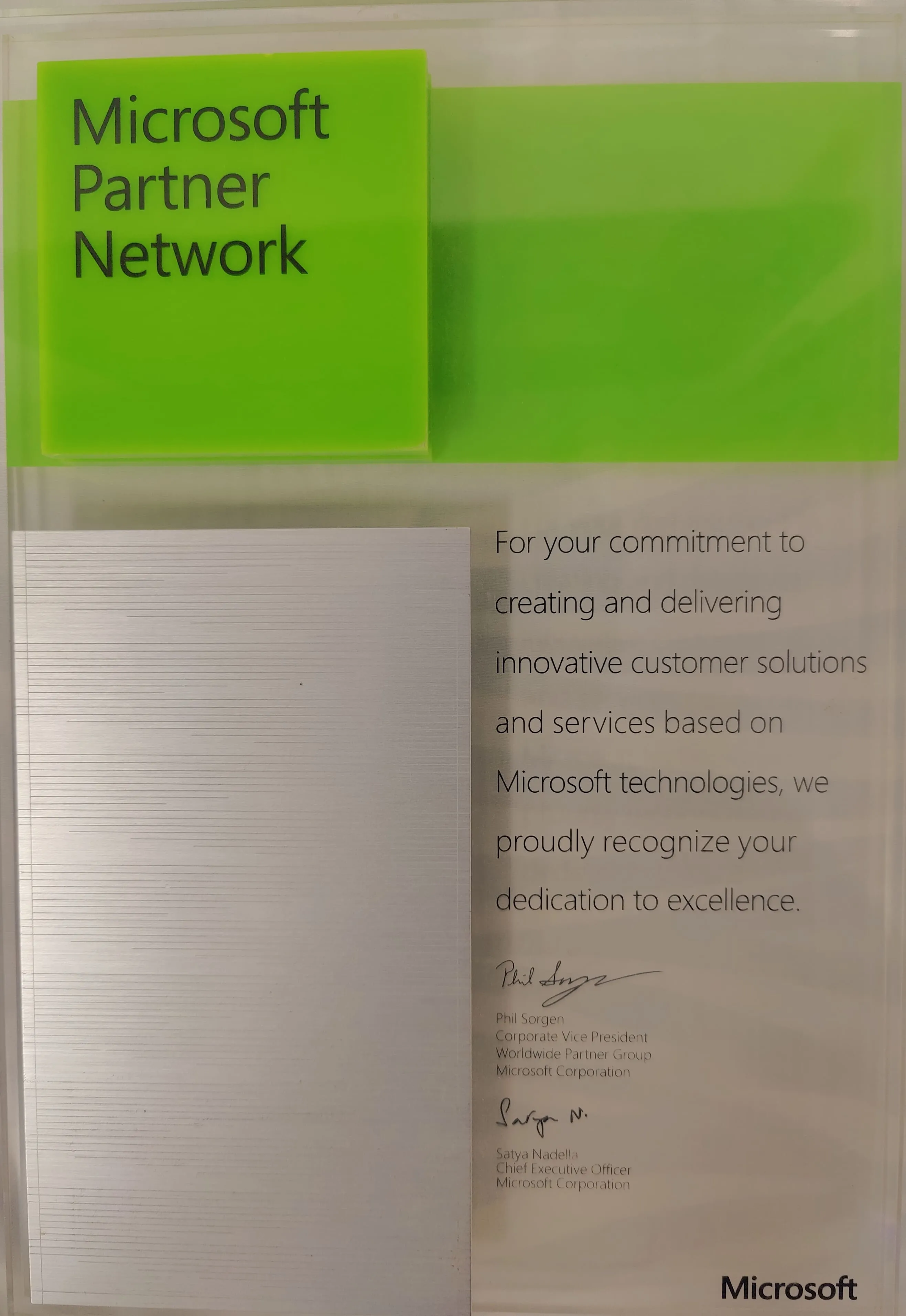 Microsoft Partner Network